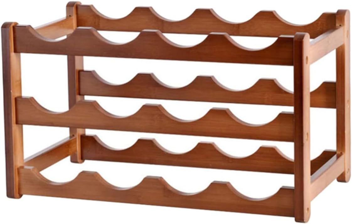 PRETYZOOM Wine Rack Organizer Bottles Holder Wine Storage Rack for Kitchen Counter Home Bar Display