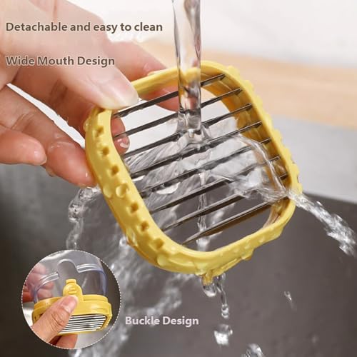 Cortadora multifuncional para frutas y vegetales acero inoxidable miniatura 5