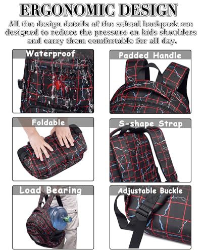 Image of Boys Backpacks for Kids School Bookbag for Elementary Kindergarten Preschool Mochila Para Ninos 4 5 6 7 8 9 10 11 12