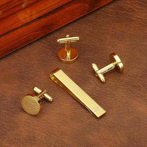 Set de Mancuernillas y Prendedor de Corbata PATIKIL para Hombre miniatura 4