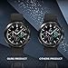 Orzero (3 Pack) Glass Screen Protector Compatible for Samsung Galaxy Watch 4 Classic 46mm, Watch 3 45mm, Garmin Forerunner 55, Forerunner 45, Forerunner 45S, 9H HD Bubble-Free (Lifetime Replacement)