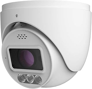 Titanium 4MP Intelligent Analytics Full Color IP Eyeball Camera with Active Deterrence, Motorized Lens Night Vision 131ft True WDR Built-in Microphone Audio/Alarm PoE Network Security AI-Series NDAA