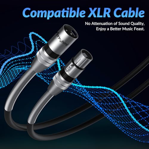 Cable XLR de Micrófono Balanceado con Resorte SR Antipérdida de Señal 5