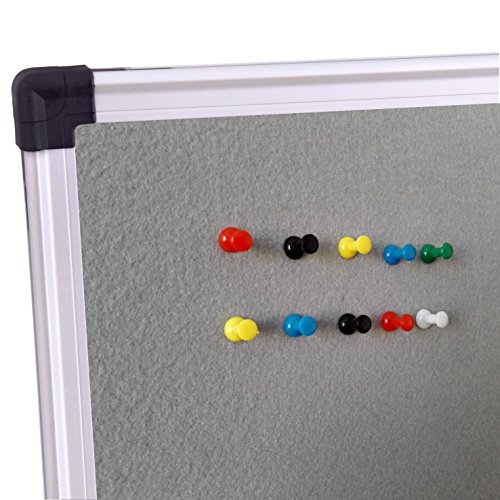 Xboard Large Grey Fabric Bulletin Board, 48 X 36 Inch, Wall Mounted Fabric Message Notice Board Sliver Aluminum Framed For Home Office School #TOP1