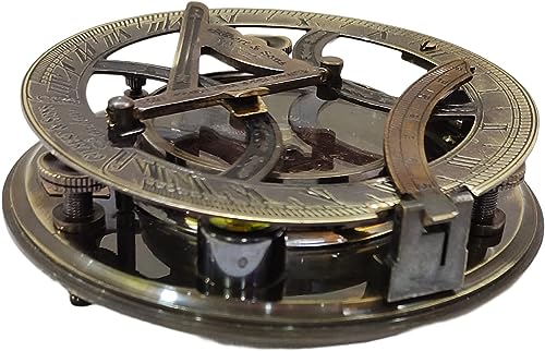 Sundial Watch Navigation Handmade Antique Brass Compass Beautiful Gift Antique Replica Decorative Watch Compass Home Decor Table Decor