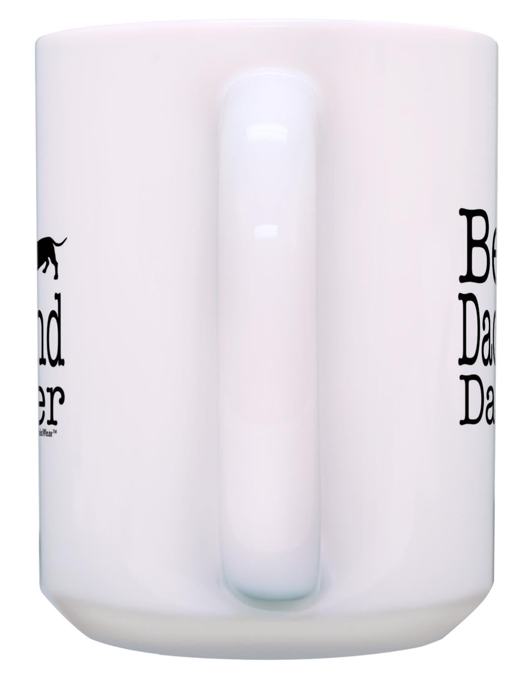 ThisWear Dachshund Dog Dad Gifts Best Dachshund Dad Ever Dog Father Gifts 15oz Ceramic Coffee Mug with Handle White