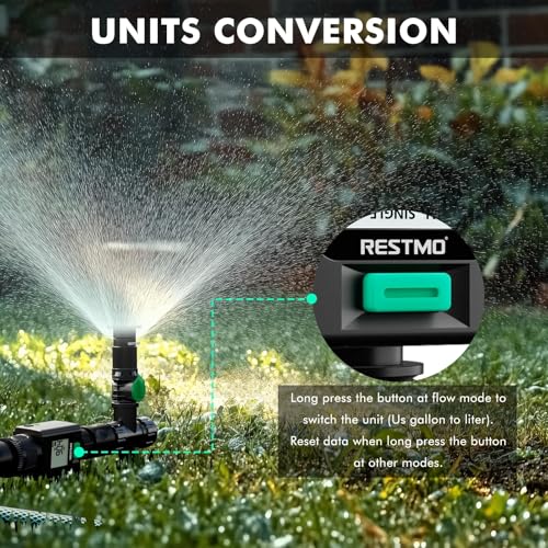 Débitmètre d'eau intelligent RESTMO pour tuyau d'arrosage de jardin - 8