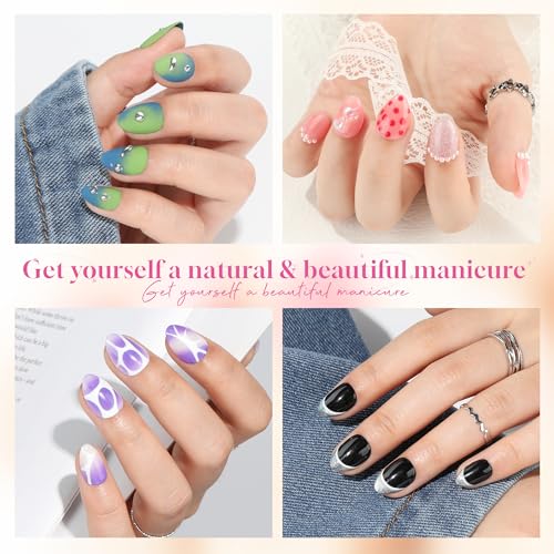Image of UNA GELLA Extra Short Almond Nail Tips 312pcs XS Short Almond Gel Nail Tips