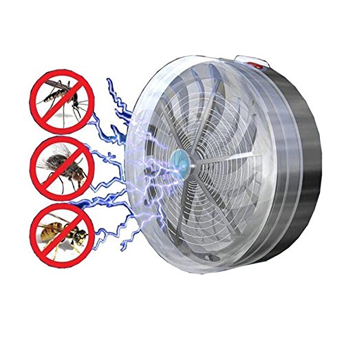VISHWASAI Garden Solar Powered Mosquito Killer Fly Insect Zapper UV Light Mosquito Dispeller