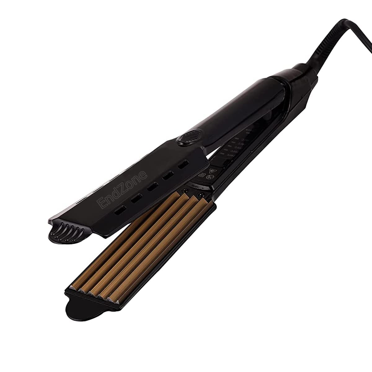 EndZone Professional Hair crimper stylish machine 60 watts with 4 temperature Controller & Quick heating Technology V & G (Black)