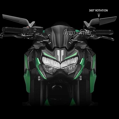 Miniatura 6 de Nueva motocicleta negro espejo retrovisor aluminio retrovisor espejos para Kawasaki Z900 Z 900 z900 Z650 Z 650 z650 2021 2022 2023