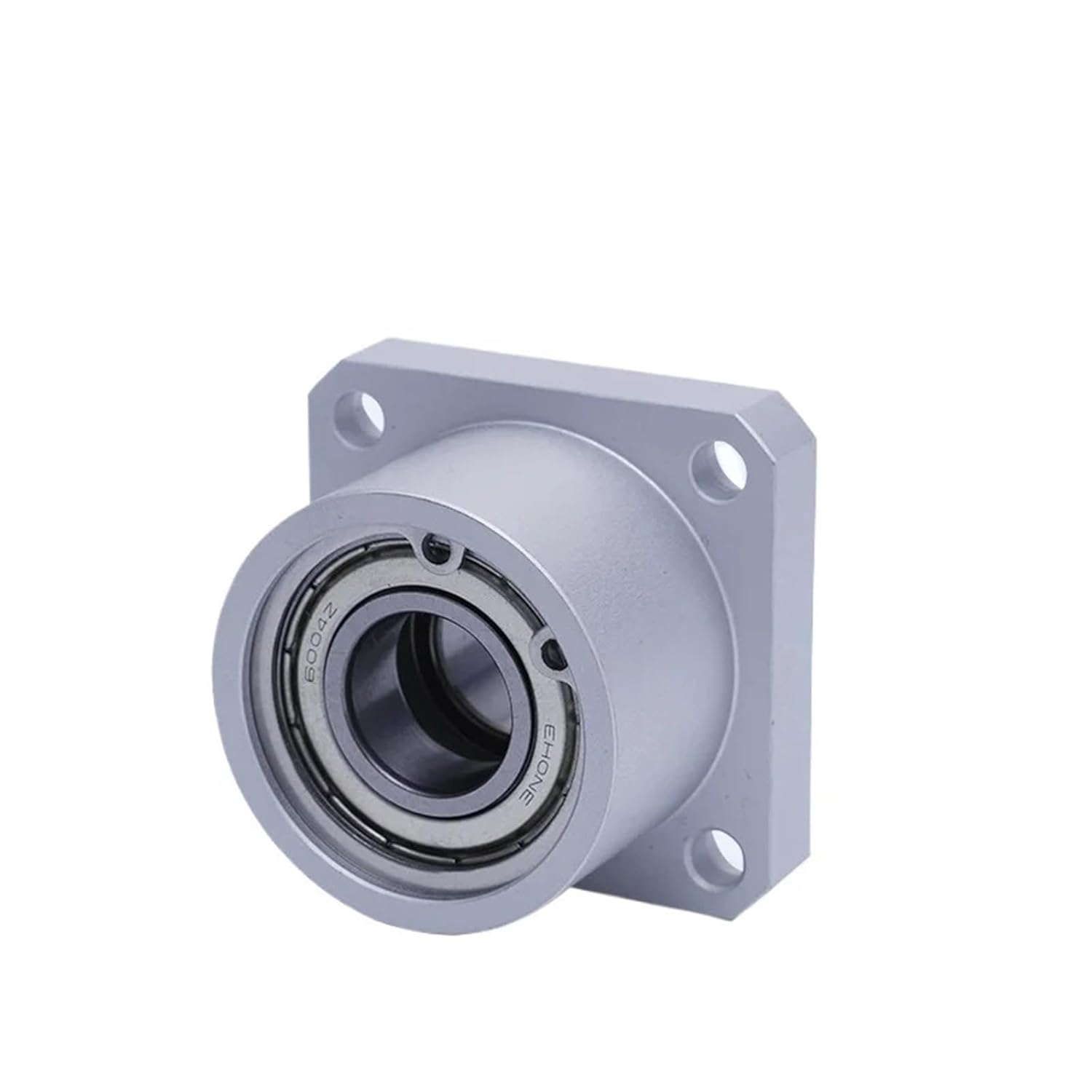Compatible for BGSB KBES Series, 1PC Square Flange Bearing Housing with Snap Ring & Double Bearing Support(1PCS_KBES6900-L40-ID10)