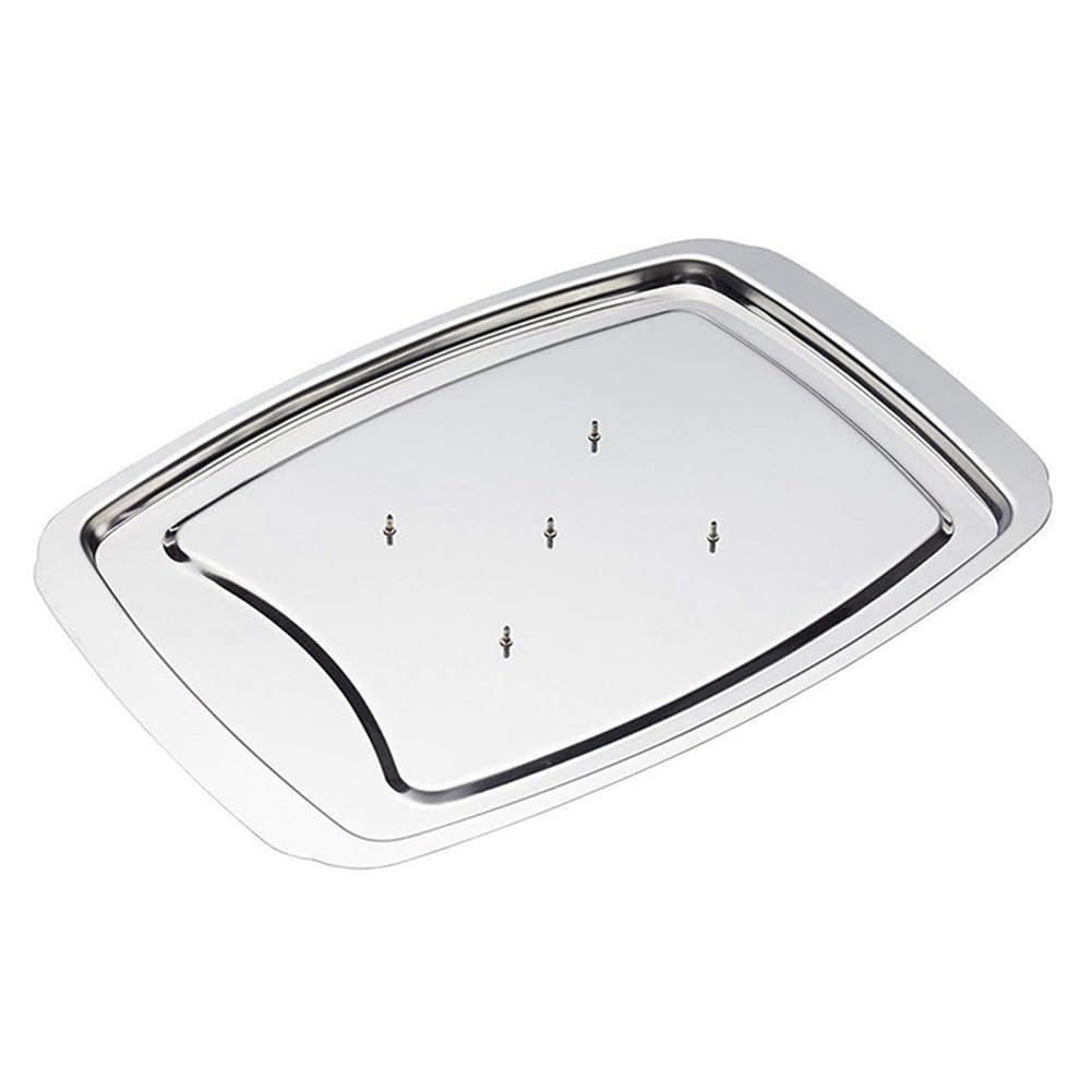 CTRLZS Stainless Steel Turkey Nail Basin Roast Chicken Rack Turkey Rack Roast Chicken Tray Baking Barbecue Nail Tray