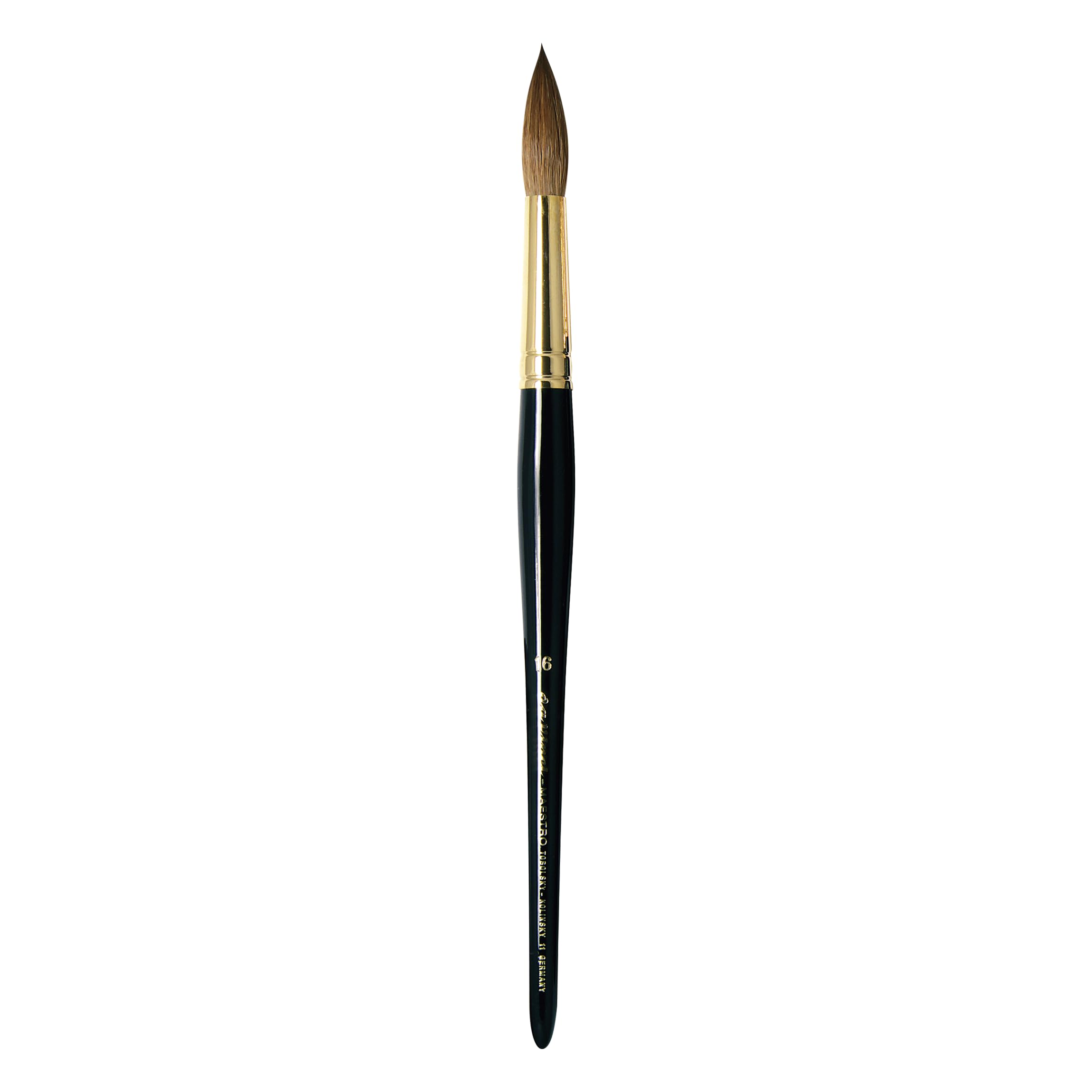 da Vinci Watercolor Series 11 Maestro Paint Brush, Fuller English Round Kolinsky Red Sable, Size 16