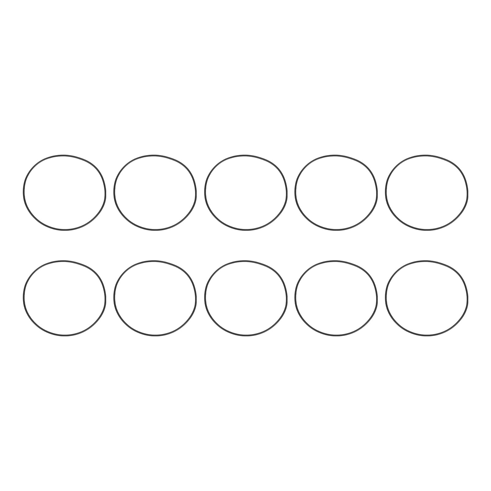 QUARKZMAN 10pcs Joints Toriques En Caoutchouc Nitrile 85mm OD 81mm ID 2mm Largeur Métrique Buna-N NBR Joint D'Étanchéité Plomberie Réparation O-Rings Pour Voiture Auto Véhicule Réparation