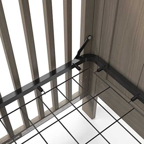 Child Craft Denman 4-In-1 Convertible Crib, Baby Crib Converts To Day Bed, Toddler Bed And Full Size Bed, 3 Adjustable Mattress Positions, Non-Toxic, Baby Safe Finish (Crescent Gray) #TOP4