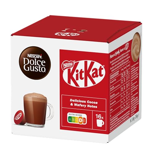 NESCAFÉ Dolce Gusto Kitkat, Bebida de Chocolate, 16 cápsulas