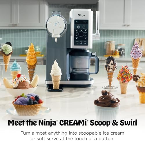 CREAMi Scoop & Swirl Ice Cream and Soft Serve Maker,
