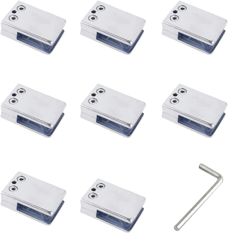 Pince à verre réglable 10-12mm en inox 304 pour serrage sécurisé de panneau