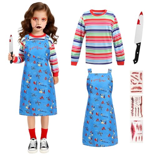Disfraz infantil muñeca aterradora para niños y niñas miniatura 1