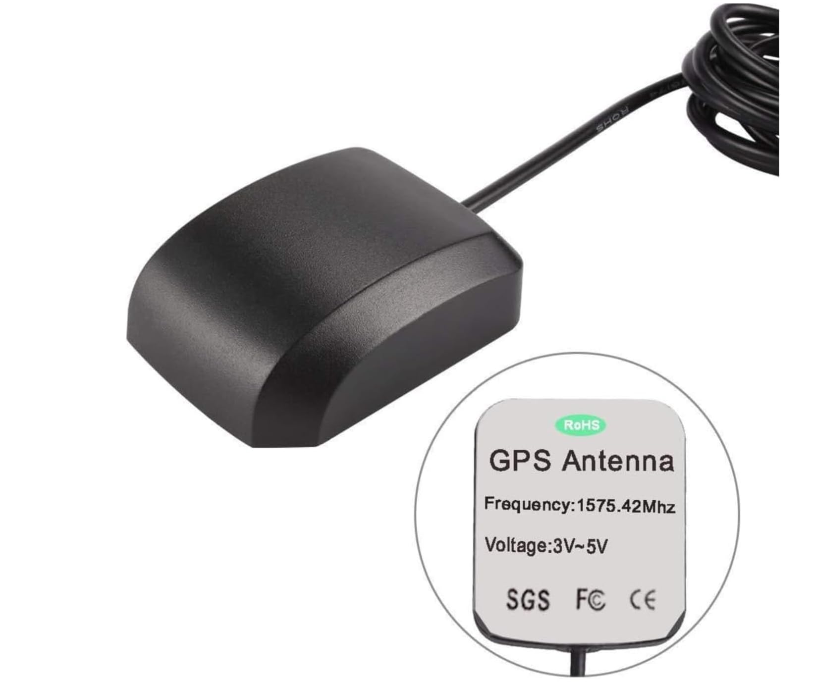 Antenna GPS Attiva 1,5 Metri Fakra C Blu per Auto Volkswagen VW Ford Audi MFD2 RNS2 RNS-E