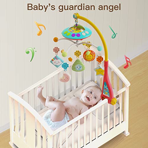 Eners Baby Crib Mobile With Music And Lights, Mobile For Crib With Remote Control, Rotation, Moon And Star Projection, Baby Crib Toys For Boys Girls (Yellow) #TOP4