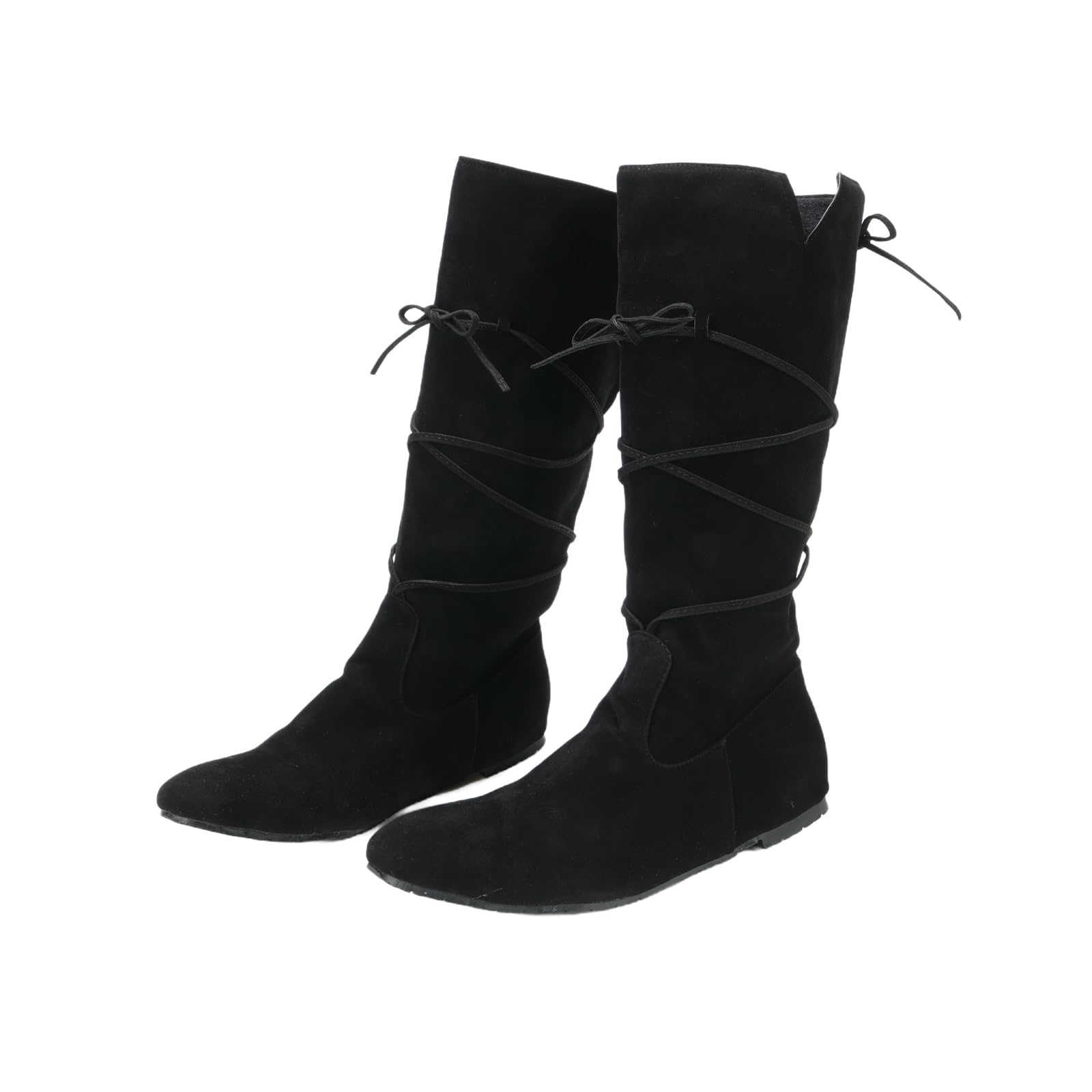 Herren Renaissance Stiefel Braun Cosplay Halloween Wikinger Pirat Steampunk Reitstiefel Lange Stiefel