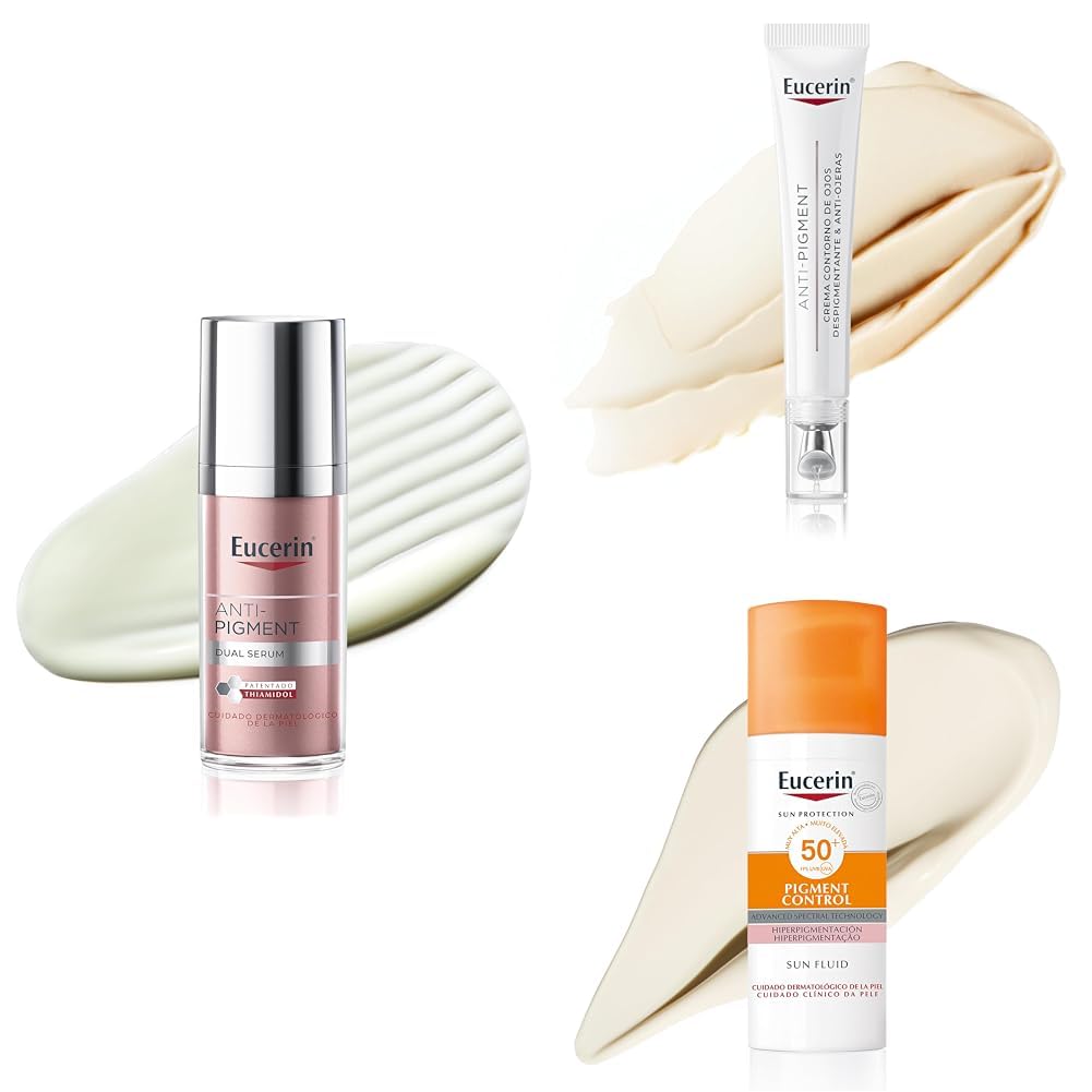 Eucerin Rutina Anti-Pigment Dual Serum + Contorno de ojos + Sun Pigment Control Fluido FPS50+