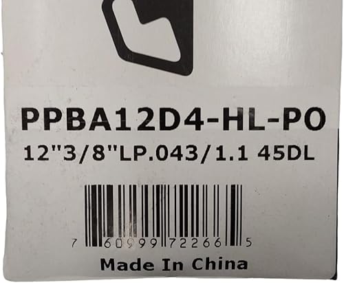 Miniatura 6 de proven part Barra guía de motosierra de 12 pulgadas para montaje PO A041 tipo HL .043 38 pulgadas LP 45DL se adapta a 12A4CD3745C
