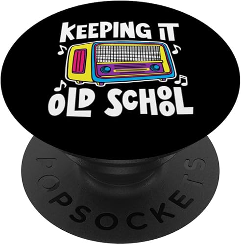 Keeping It Old School 80s Boombox Cassette Retro Music Lover PopSockets Standard PopGrip