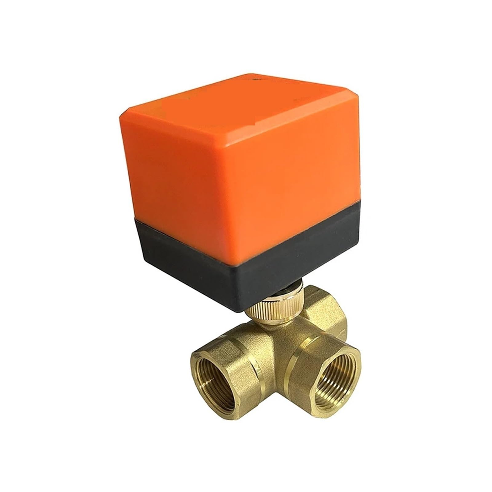 Válvula de bola eléctrica de 1-1/4" en latón con actuador de 220V para control automático