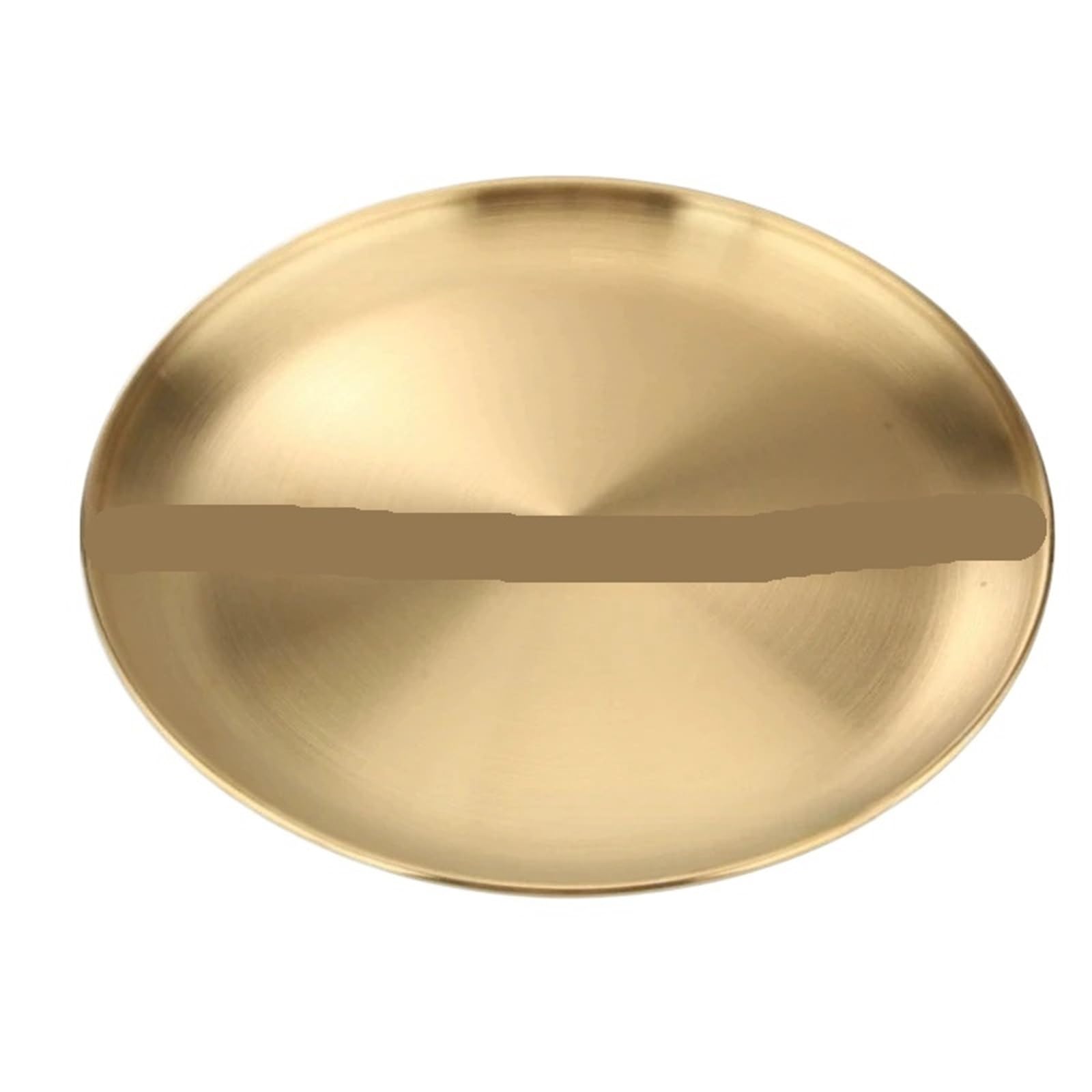 4 pezzi di vassoio rotondo in acciaio inossidabile for frutta, carne e dessert per Cucina(Color1,14cm)