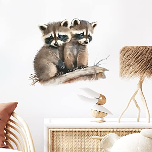 Vinilo Decorativo Little Raccoon Brothers miniatura 3