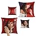 Générique Sexy Actress Euphoria Zendaya Fan Sequin Pillows Oreiller à Paillettes, Housse de Coussin, Housse Magique, Cadeau de décoration de Maison, Fan Art Merch 40cm x 40cm (ADD Pillow Insert)