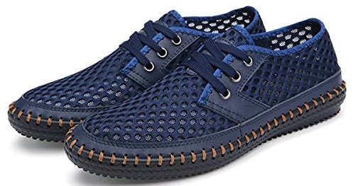 MIXSNOW Men's Poseidon Slip-On Loafers Water Shoes Casual Walking Shoes Dark Blue48