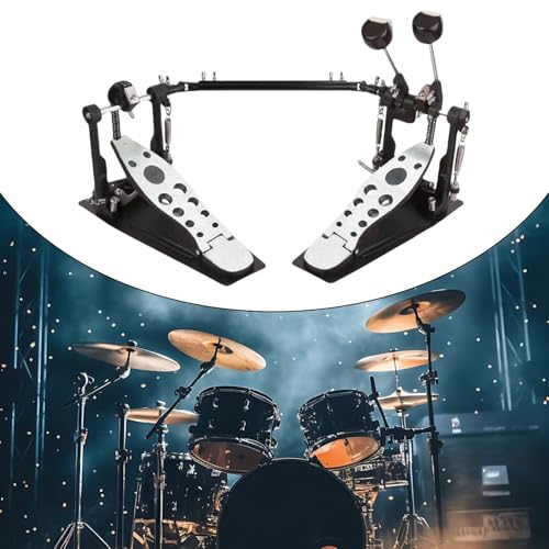 Pedal doble para bombo con cadena para batería miniatura 5