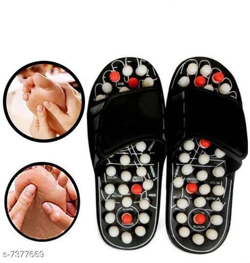Image of Spring Acupressure And Magnetic Therapy Acupressure Slippers For Full Body Blood Circulation Natural Leg Foot Massager (Multicolor)