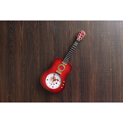 Image of Guitar Shaped Beautiful Wall Clock for Your Home Decor and Best Gift for Your Loved Ones(24 inch)(60 cm)