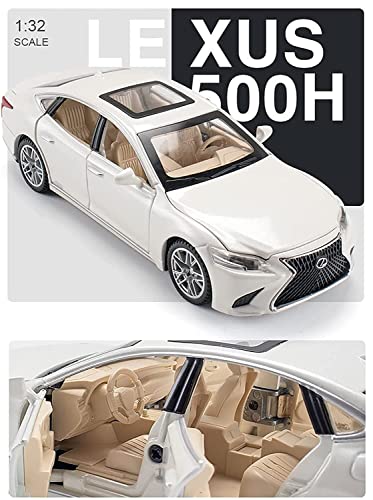 Image of Invite Enterprise Die-Cast Metal 1:32 Scale Lexus LS500H Pull Back Sedan with Music & Lights 3 Yrs & Up 【Colors as Per Stock】