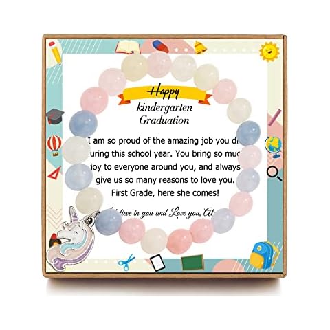 OFGOT7 Kindergarten Graduation Gifts, Best Gifts for Kindergarteners, Unicorn Bracelet kindergarten Gifts for Girls, Graduation Gifts for Kindergarten Students, Adjustable Length from 4-10 inches Cover
