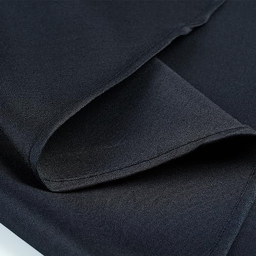 Zdada Black Round Table Cloth, 152cm/60Inch Large Circular Table Cloths - Image 4