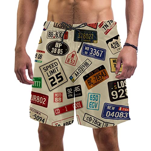Maillots de bain pour hommes chic fond rétro Lurnise