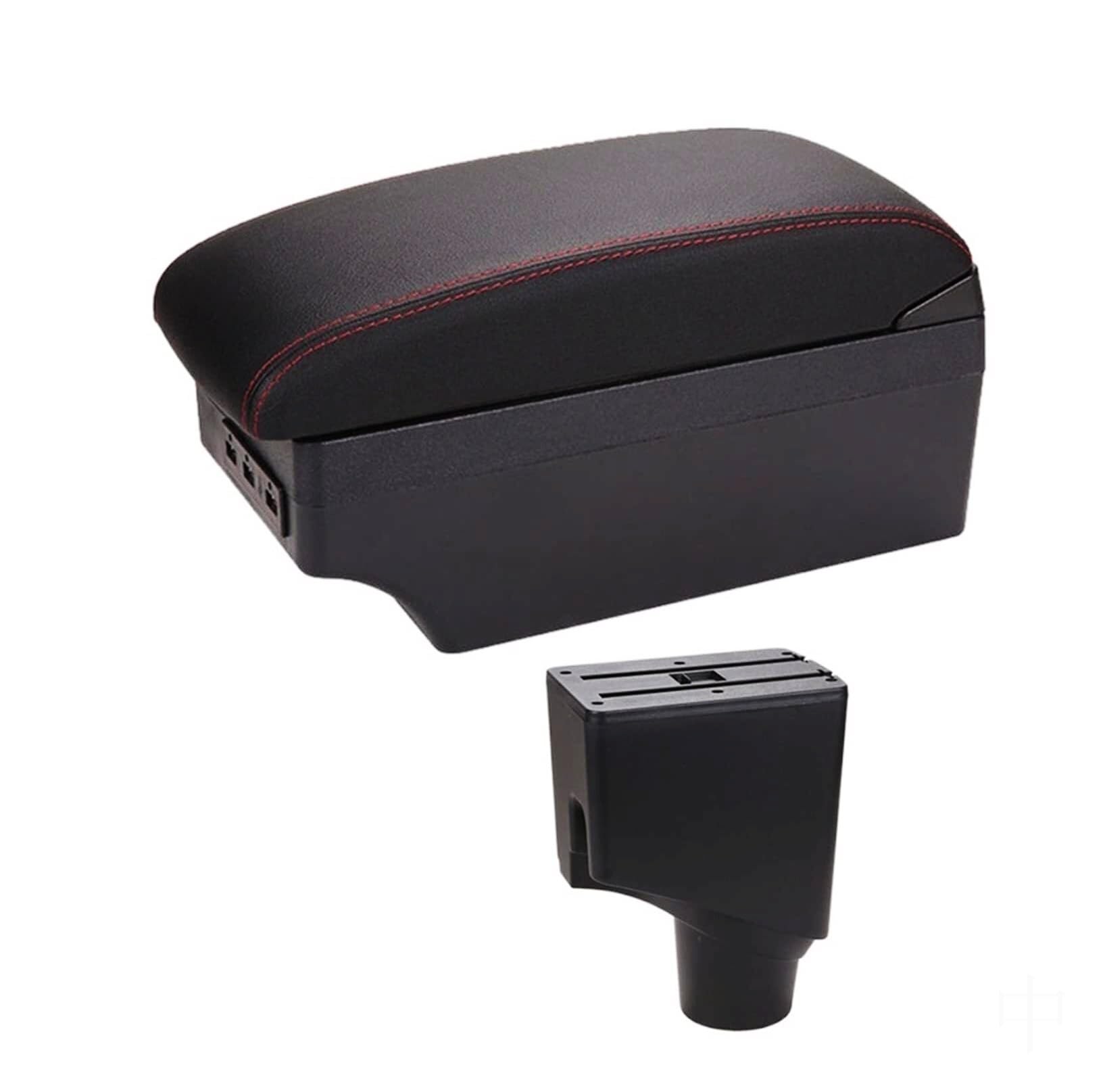 NVCPHGEDEK Car Armrest Storage Box Compatible with Toyota For Yaris For Hybrid 2015-2021 Center Console Armrest Storage For Box with USB Interface