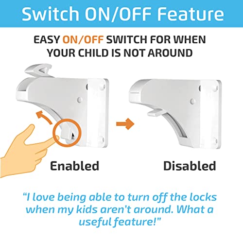 image for DLux Magnetic Cabinet Locks Child Safety 41-Piece Kit with New Upgrade