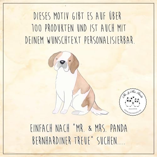 Mr. & Mrs. Panda Postkarte Bernhardiner Treue - Geschenk, spruchkarte, Postkarten, Familienhund, Hundeliebhaber, Ruhe, Spaziergang, Familienmitglieder, Hunderasse, Ansichtskarte, Ansichtskarten, Hunde