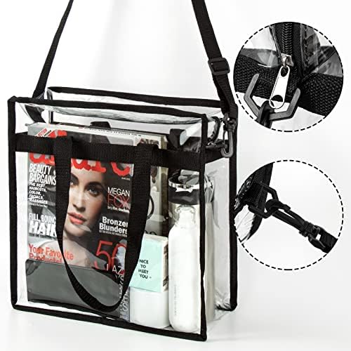 Unoutur 2 Packs Clear Bag Stadium Approved 12x6x12 Inches