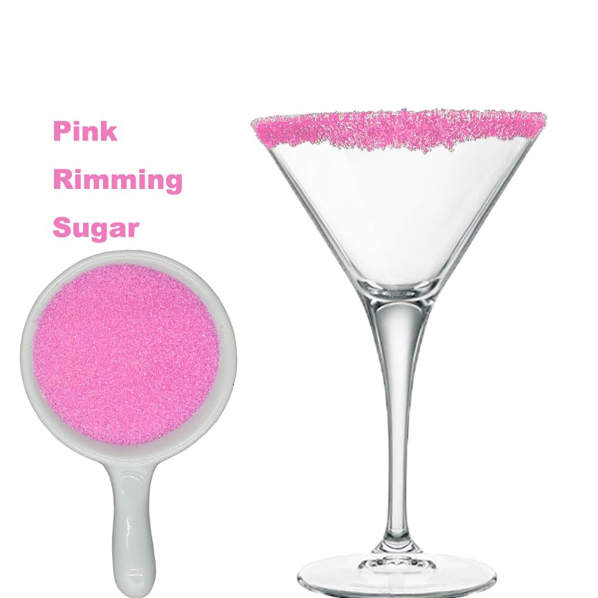 Edible 5 Ounce Fine Decorative Pink Sanding Sugar Sprinkles for Valentine's Day Baking, Sparkling Crystals for Cakes, Cookies, Cupcakes, Ice Cream Topping and Rimming Sugar - Image 4
