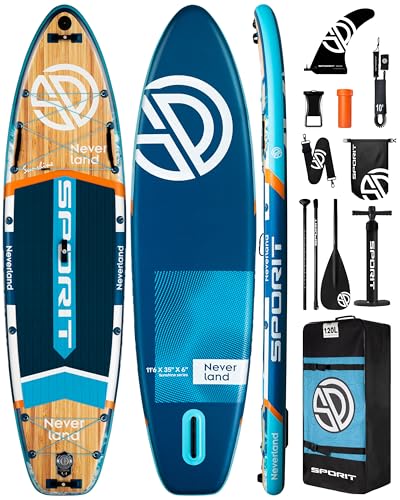 SPORIT Superbreites aufblasbares Stand-Up-Paddle-Board