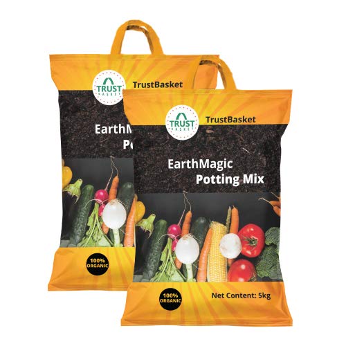 Trust Basket Enriched Earth Magic Potting Soil Fertilizer for Plants (10 kg, Multicolour)