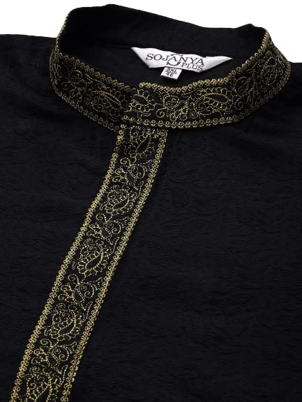Image of SOJANYA Men Kurta Pyjama With Nehru Jacket